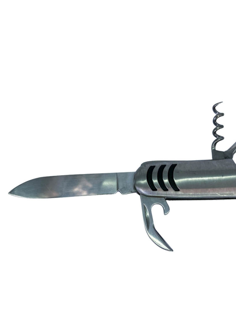 Canivete Inox Multifuncional Tipo Suiço De Bolso